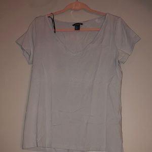 H&M Baby blue V-neck tee